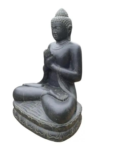Product image 4 of the product “Buddha sitting, cast stone, 175cm height, lightweight ”